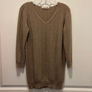 Emzeg Steppe 100% Mongolian Cashmere Sweater in Beige
